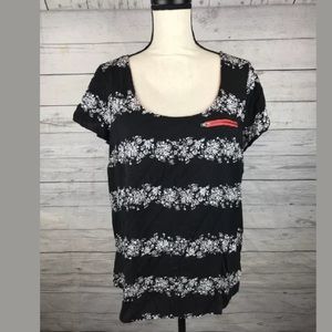Torrid Size 0 XL Womens Floral Short Sleeve Top